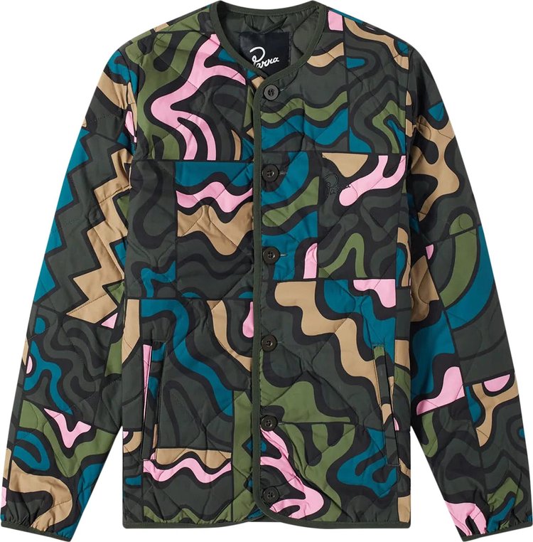 Parra Gem Stone Pattern Quilted Jacket 'Multicolor'