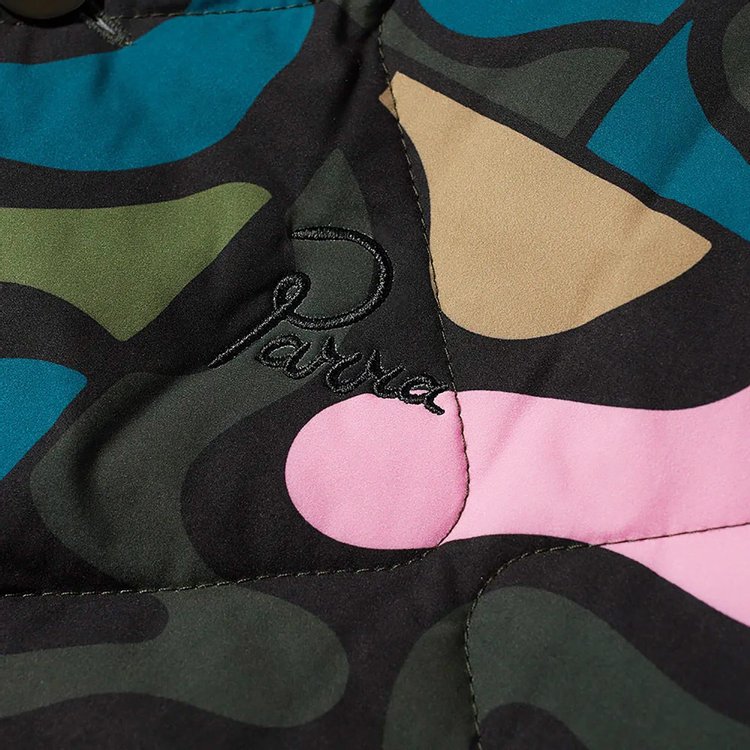 Parra Gem Stone Pattern Quilted Jacket Multicolor