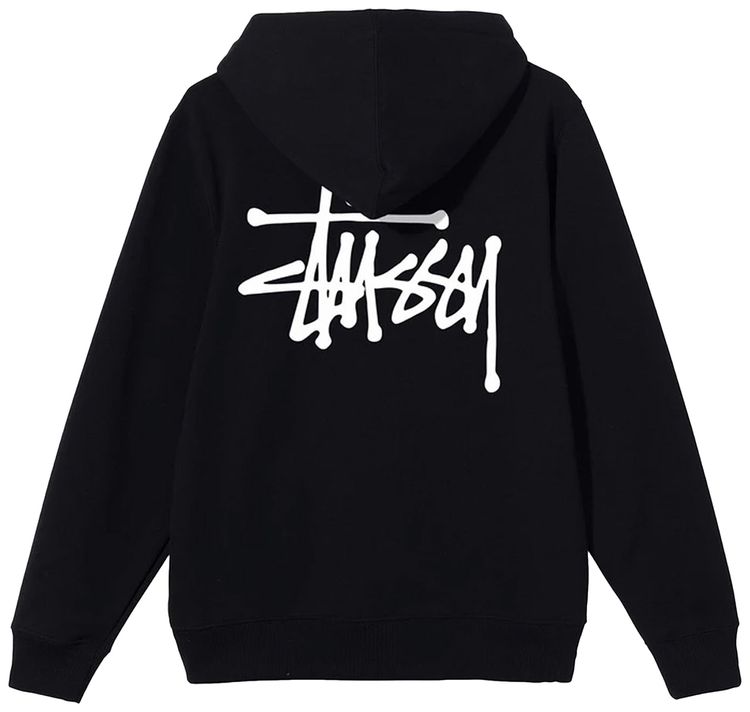 Stussy Basic Zip Hood Black