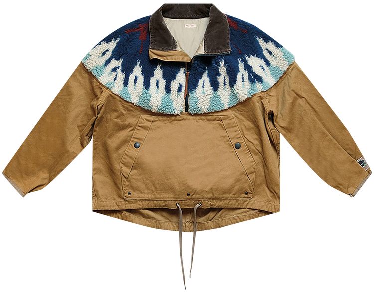 Kapital Chino x BOA Fleece Nordic Anorak Camel