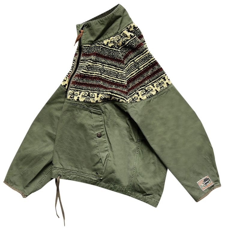 Kapital Chino x Birds Eye Fleece Nordic Anorak Khaki