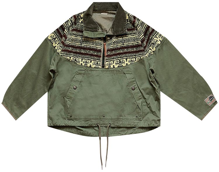 Kapital Chino x Birds Eye Fleece Nordic Anorak Khaki