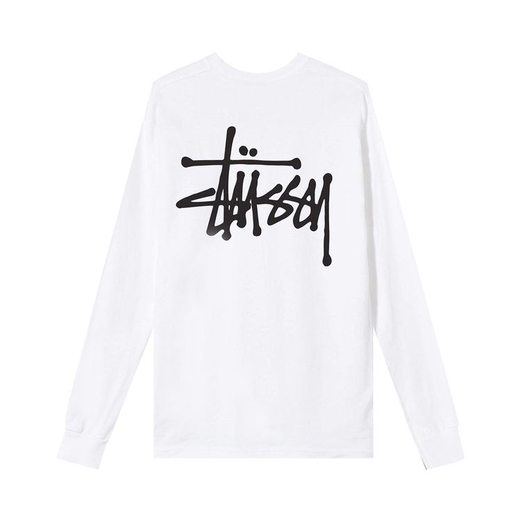 Stussy Basic Long Sleeve Tee White