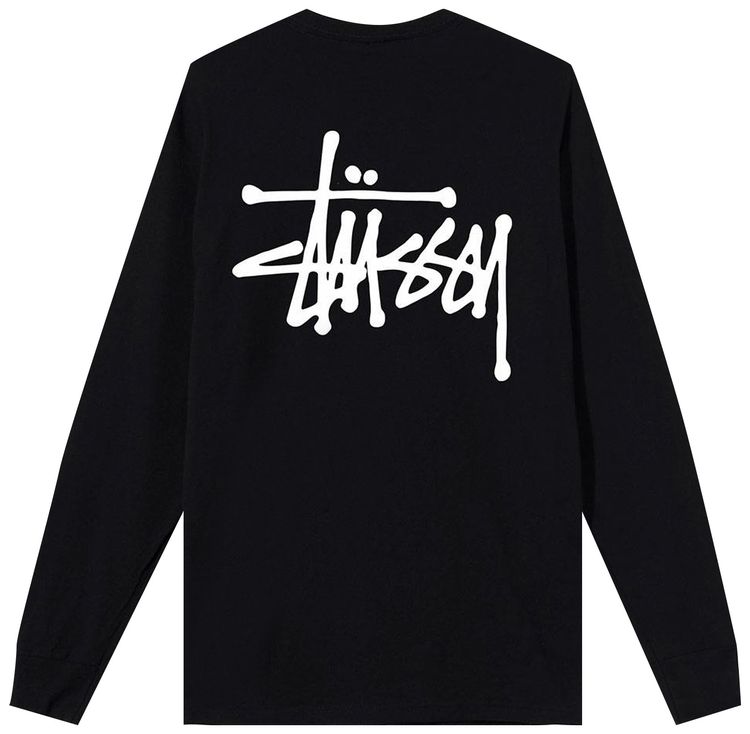 Stussy Basic Long Sleeve Tee Black