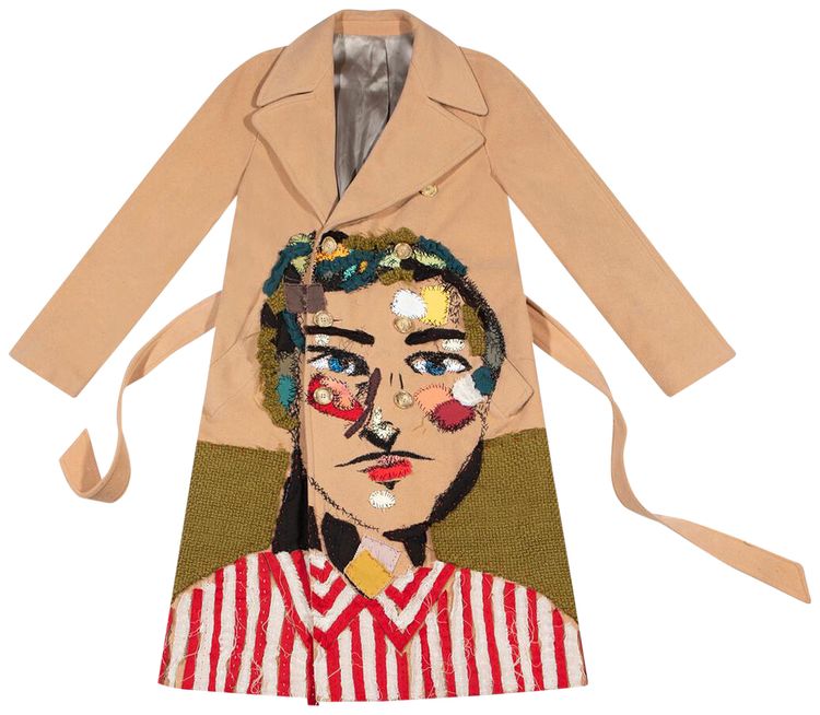 KidSuper Patched Fabric Face Coat Multi