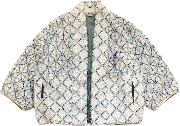 Kapital Do Gi Sashiko BOA Fleece Kesa Jacket Ecru