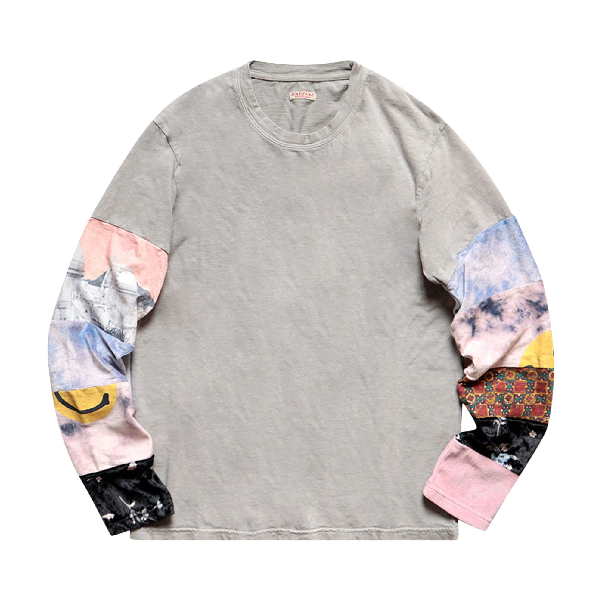 Buy Kapital Tianzhu Hippie Ron Long-Sleeve Tee 'Gray' - K2104LC107
