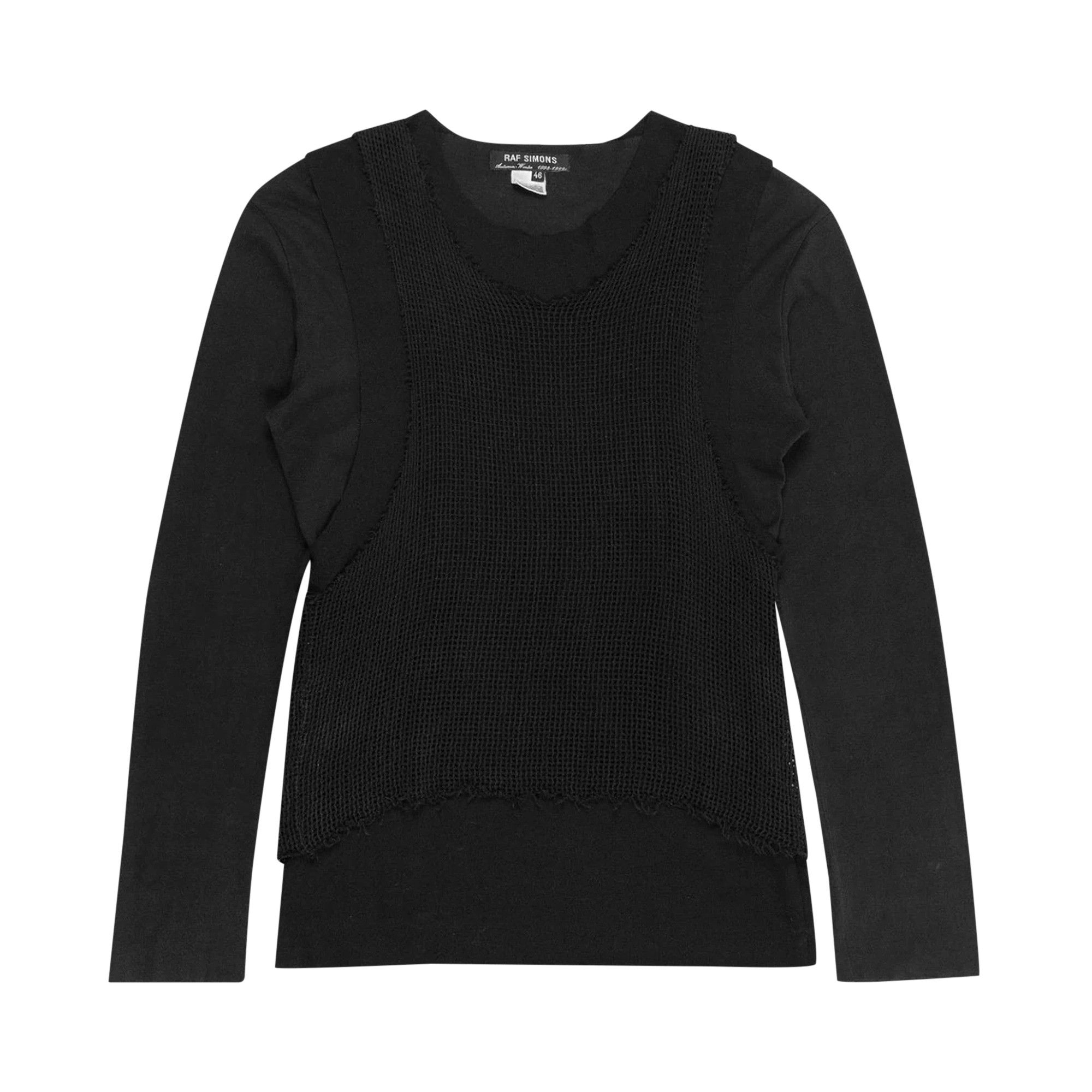 Buy Raf Simons Triple Layered Long-Sleeve 'Black' - 0459