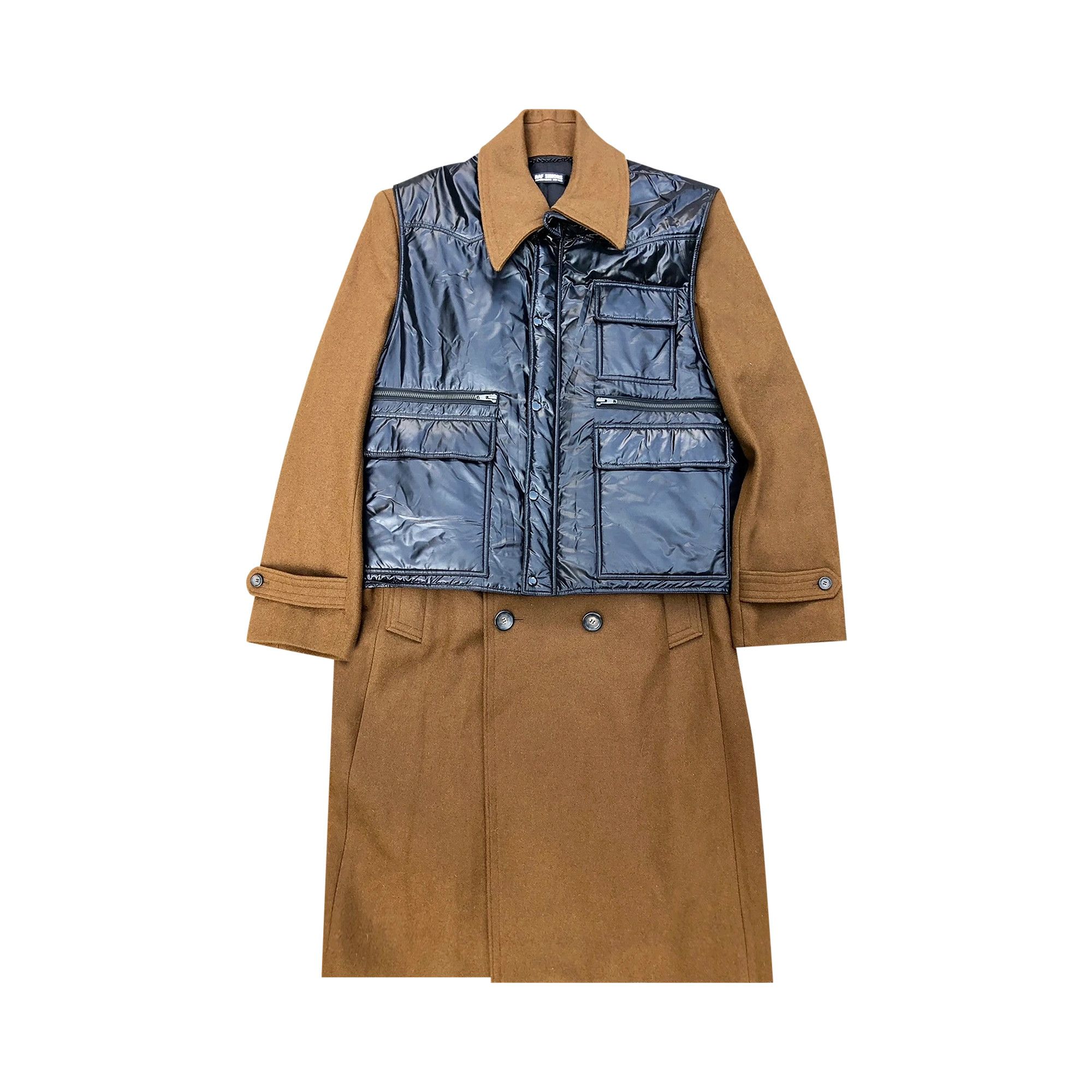 Buy Raf Simons Virginia Creeper Coat And Vest 'Brown/Black' - 0459