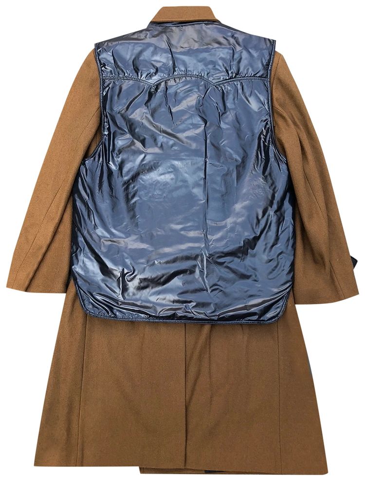 Raf Simons Virginia Creeper Coat And Vest BrownBlack