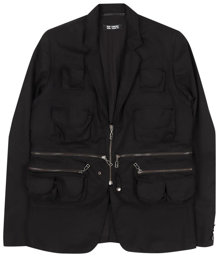 Raf Simons Consumed Cargo Blazer 'Black'