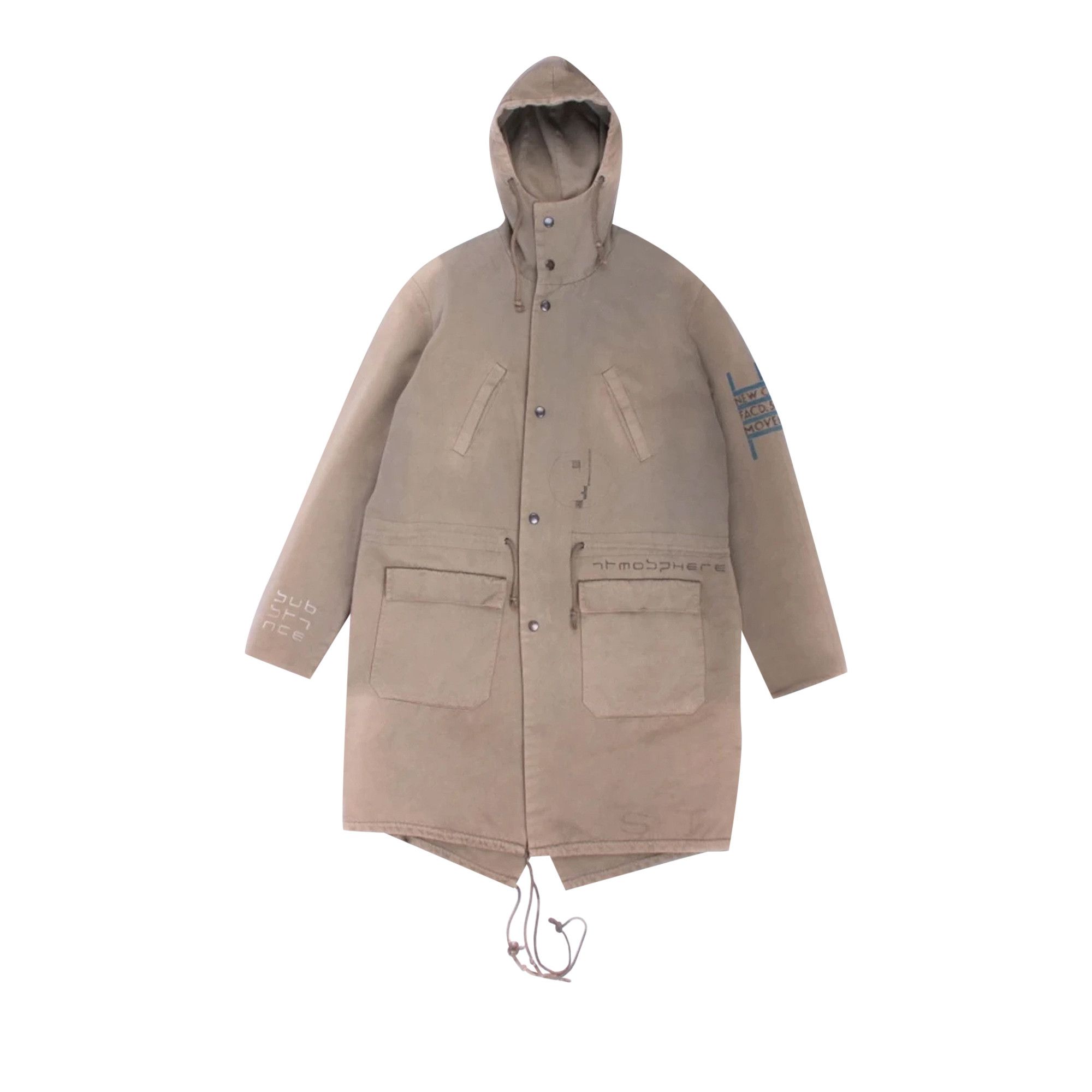 Buy Raf Simons Closer Dazzle Ships Parka Khaki 0459 1FW030304CDSP KHAK GOAT