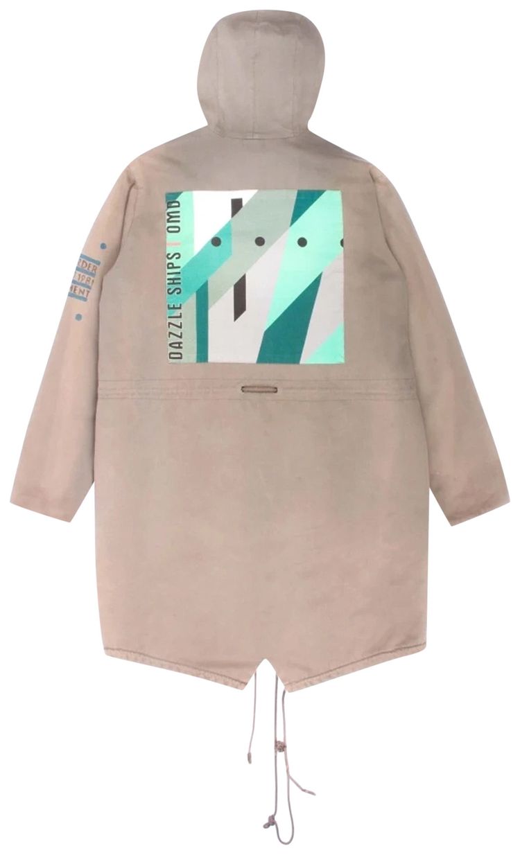 Raf Simons Closer Dazzle Ships Parka Khaki