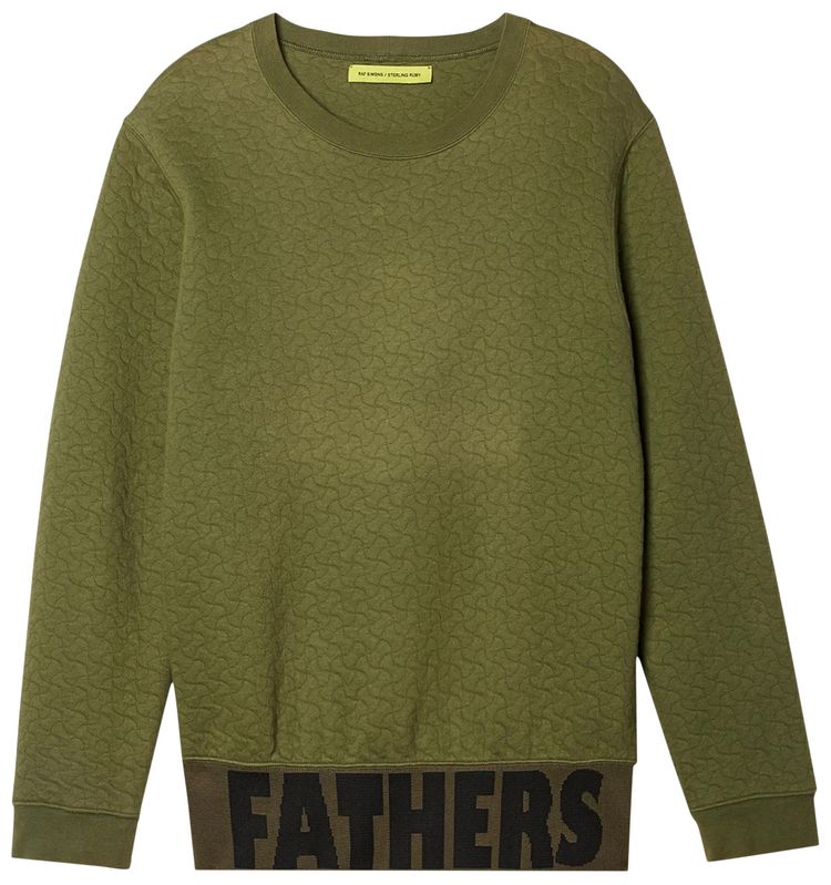 Raf Simons Sterling Ruby Regular Fit Padded Sweater Khaki
