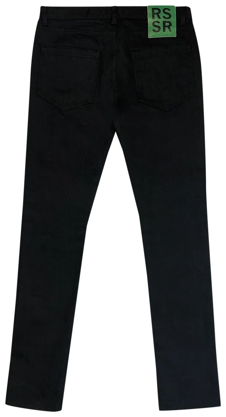 Raf Simons x Sterling Ruby Stripe Patch Jeans Black