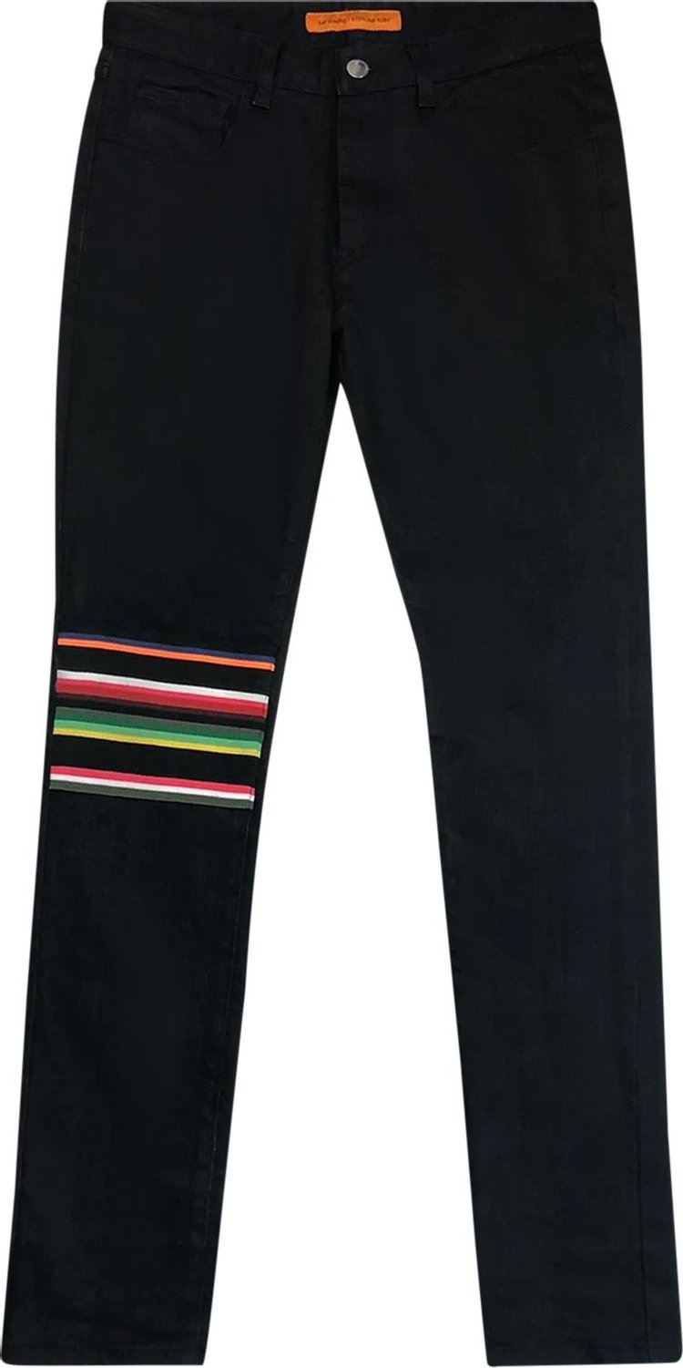 Raf Simons x Sterling Ruby Stripe Patch Jeans 'Black'