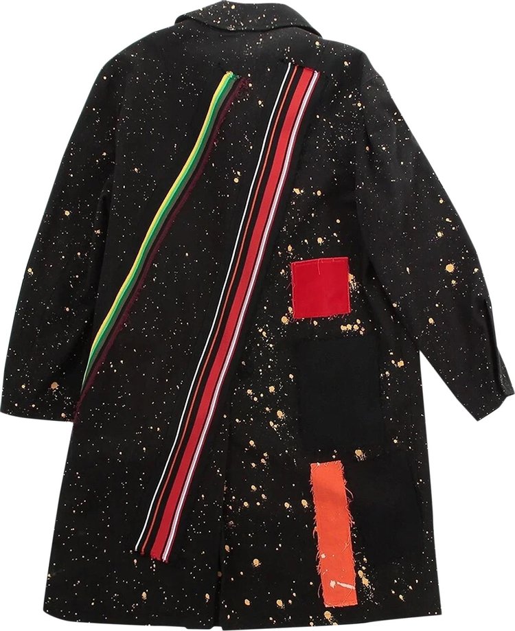 Raf Simons x Sterling Ruby Splatter Coat Black