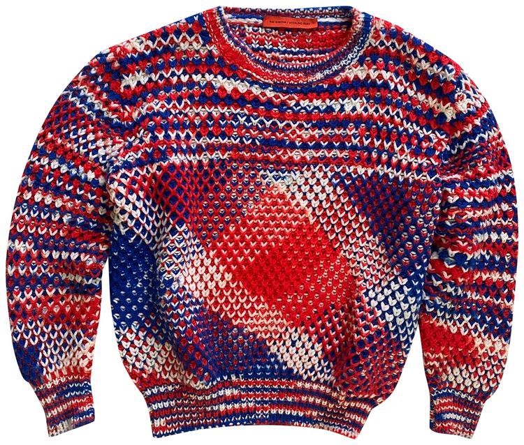 Raf Simons x Sterling Ruby Sweater RedWhiteBlue