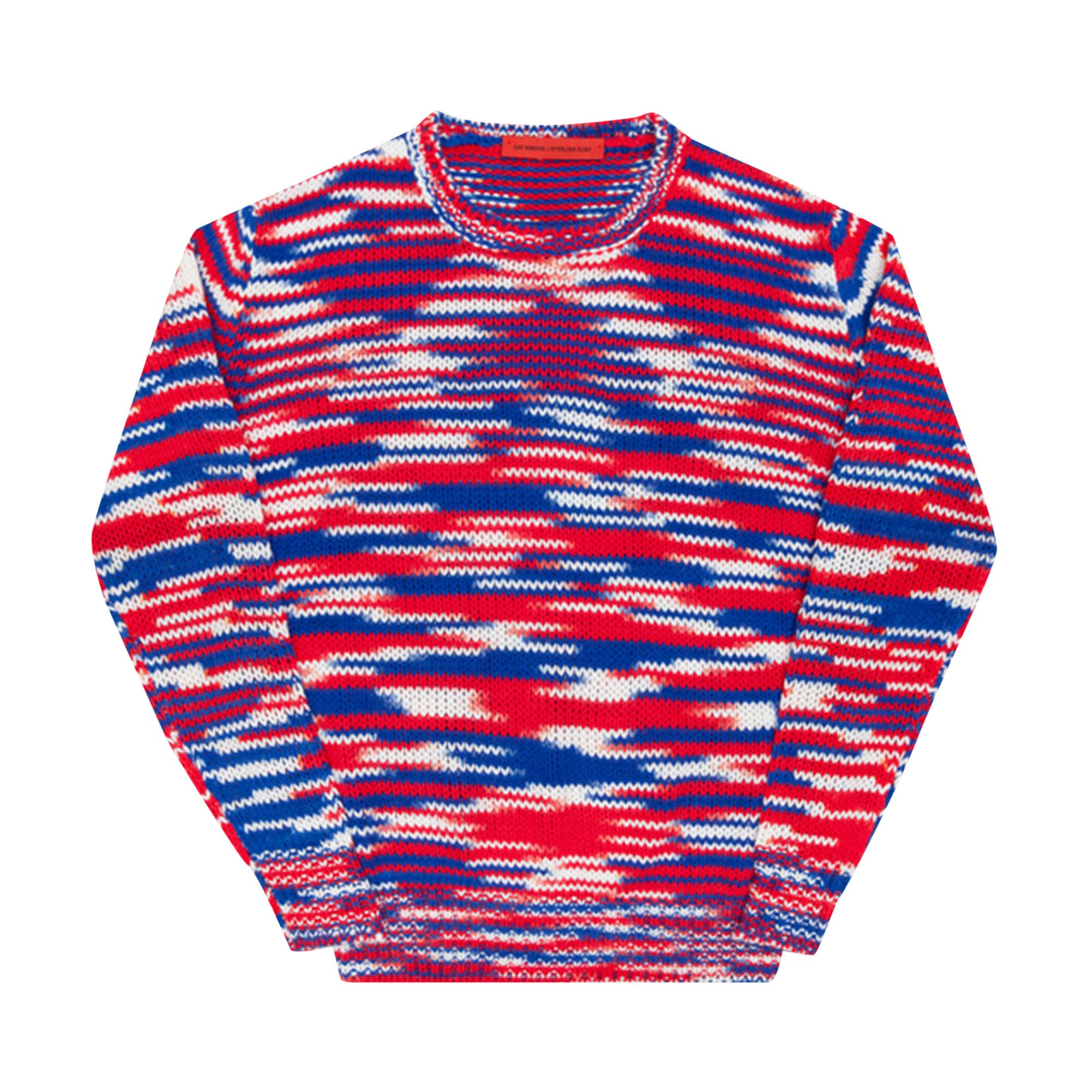 Raf simons red and blue sweater store