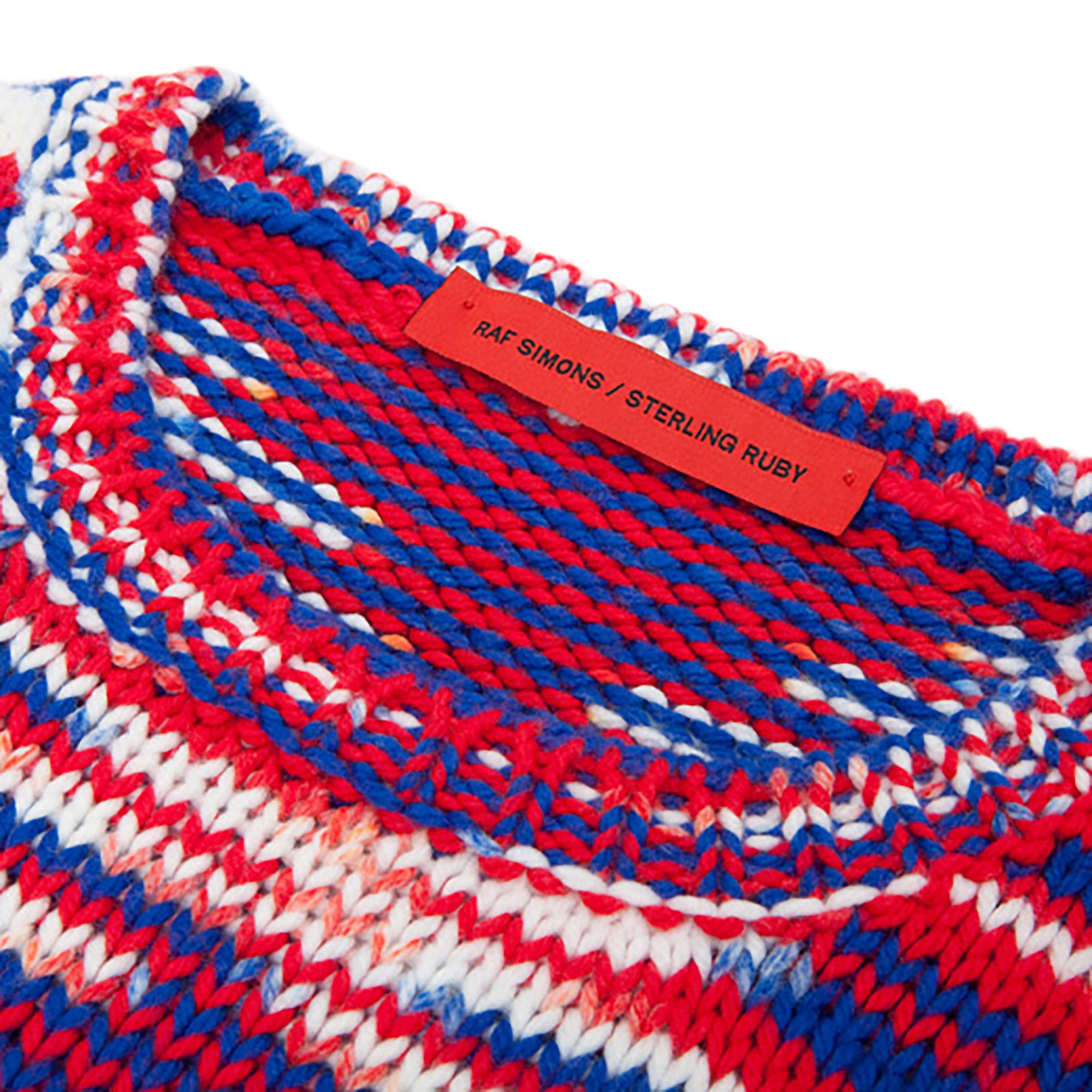 Buy Raf Simons x Sterling Ruby Camo Sweater 'Red/White/Blue