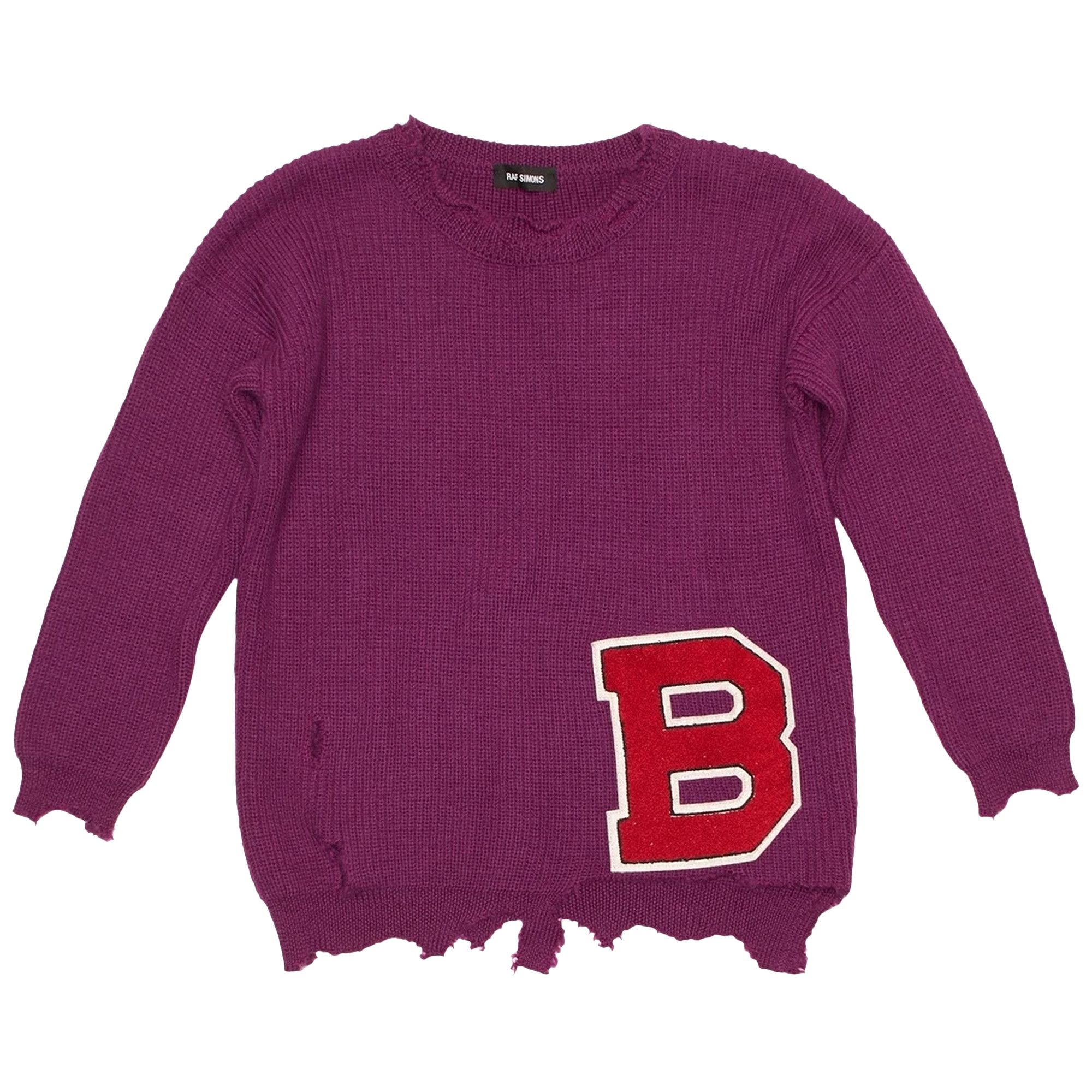 Raf simons distressed sweater 2025