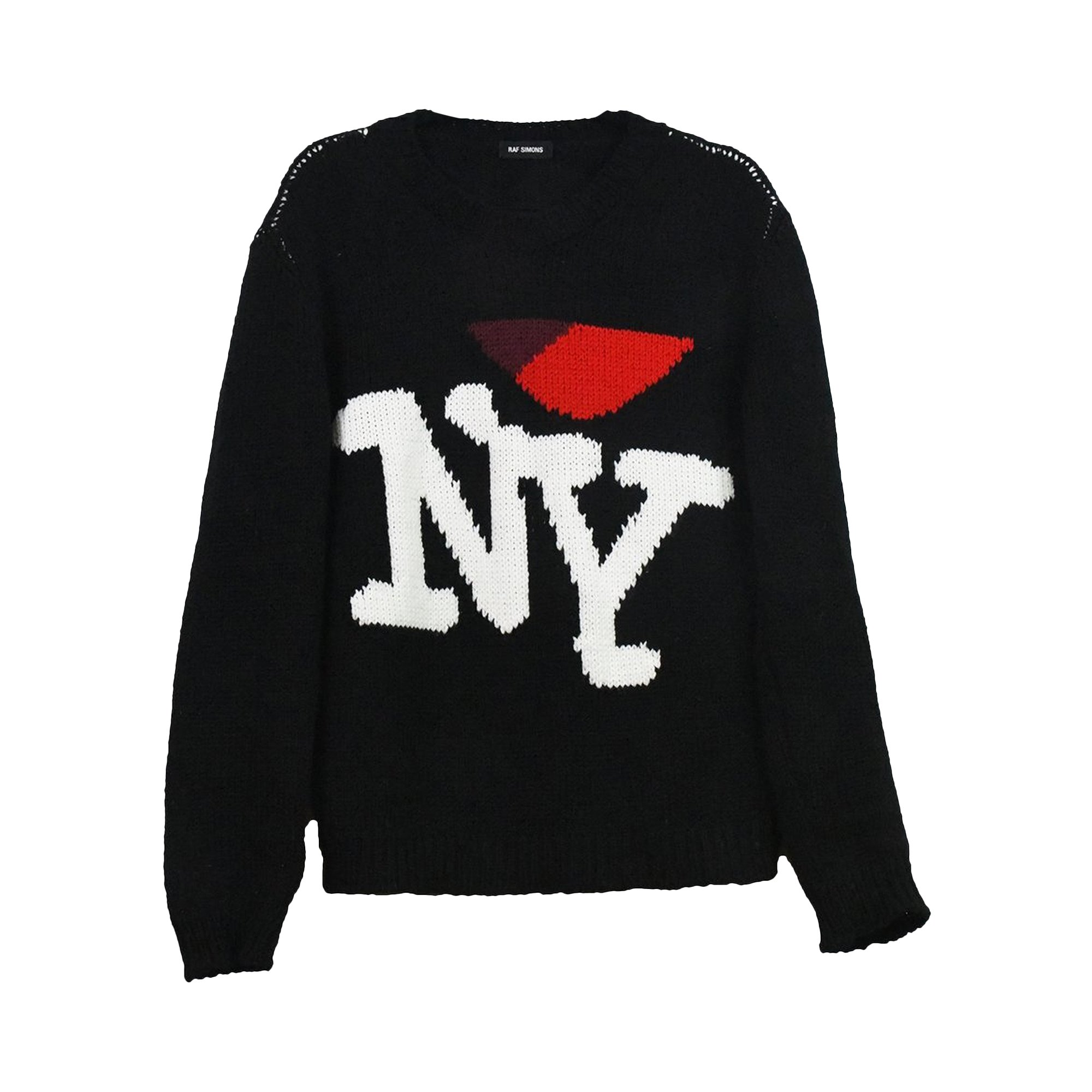 Buy Raf Simons I Heart NY Sweater 'Black' - 0459 1FW170105IHNS