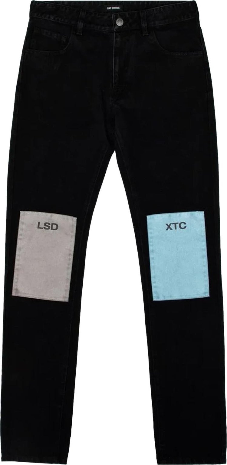 Raf Simons Patchwork Relaxed-Fit Jeans 'Black'