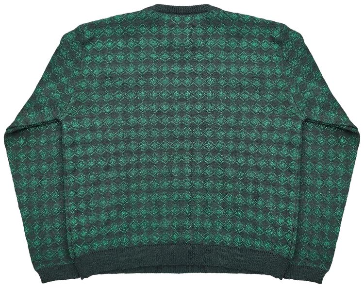 Raf Simons Cut Out Hole Sweater Green