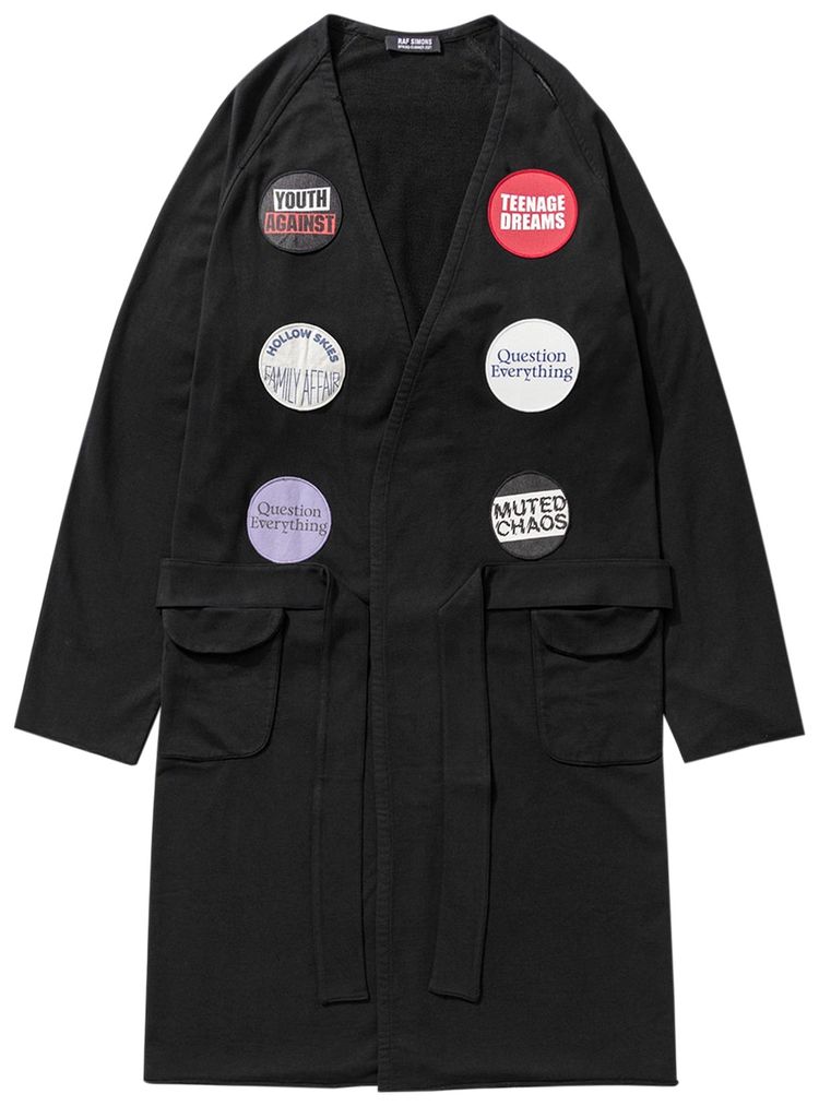 Raf Simons Fleece Bathrobe Black