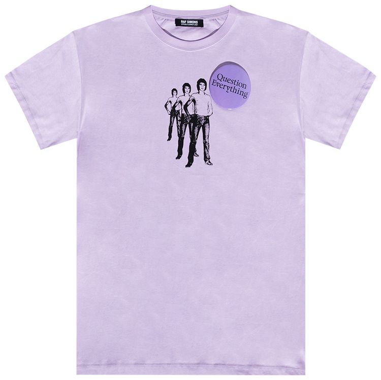 Raf Simons Question Everything T Shirt Lila