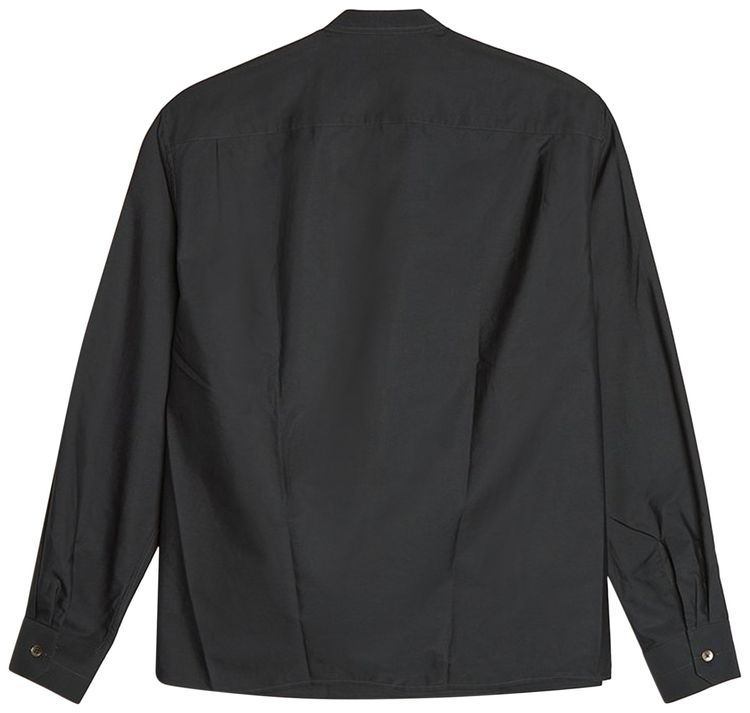 Lemaire Wrapover Shirt Midnight Turquoise