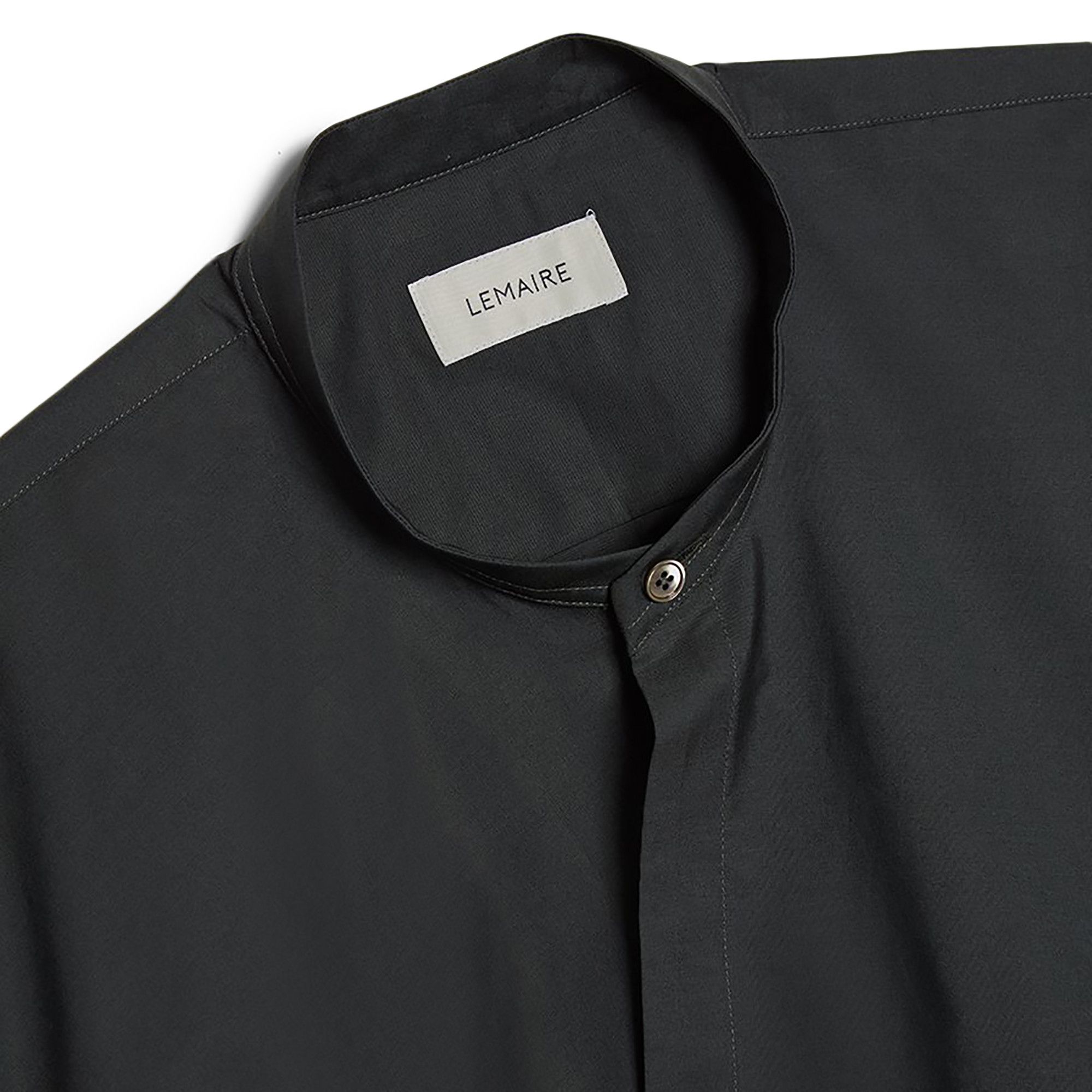 Buy Lemaire Wrapover Shirt 'Midnight Turquoise' - X 211