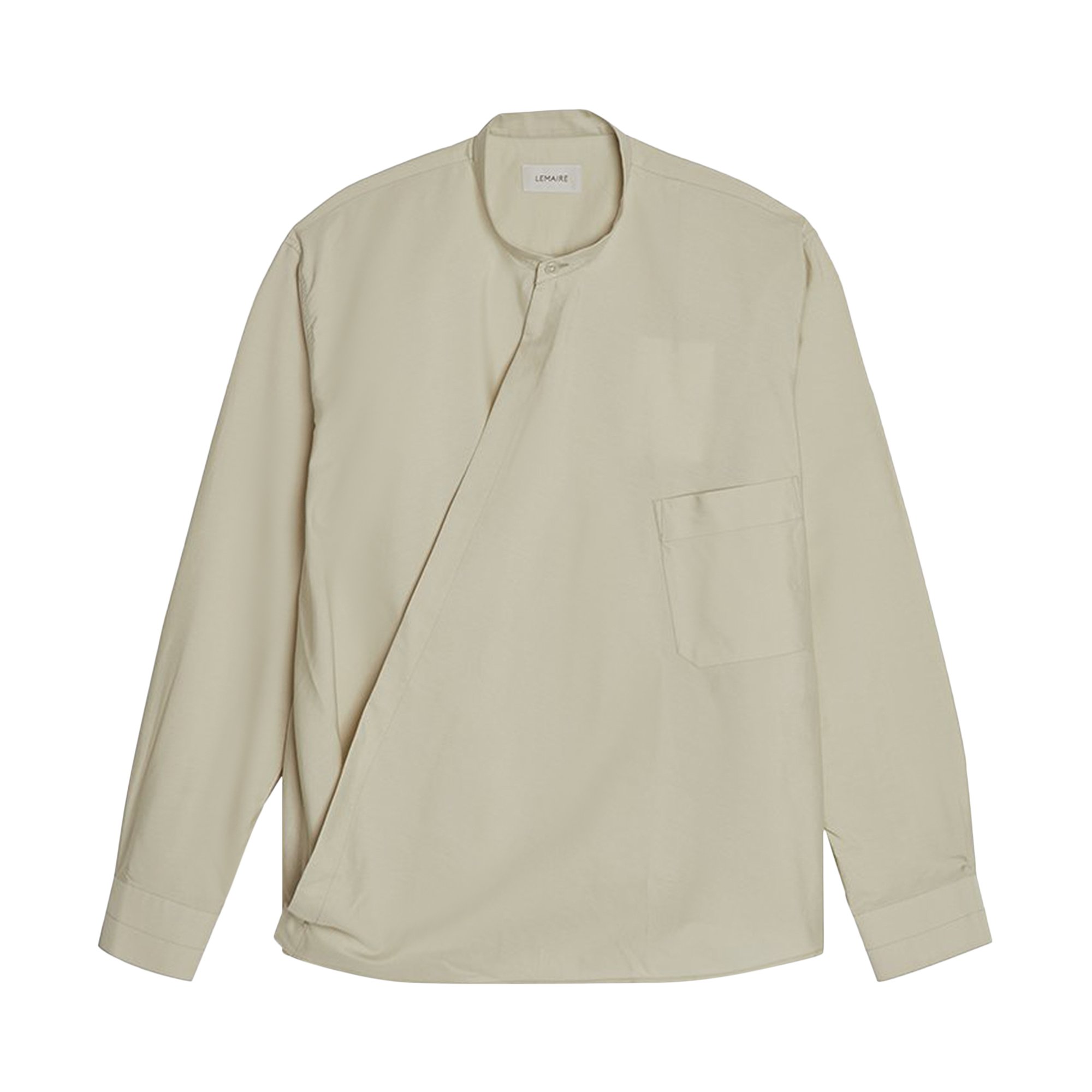 Buy Lemaire Wrapover Shirt 'Light Sage' - X 211 SH164 LF353 601 | GOAT