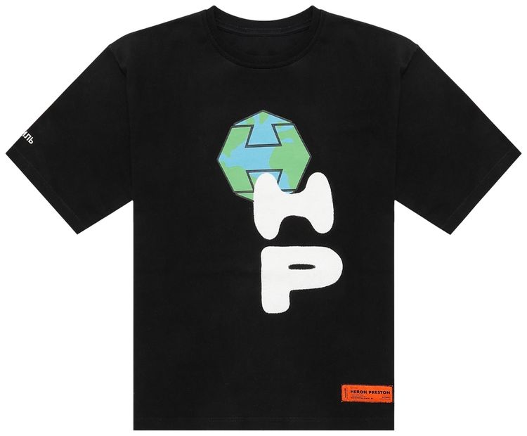 Heron Preston Spray Globe Tee Black