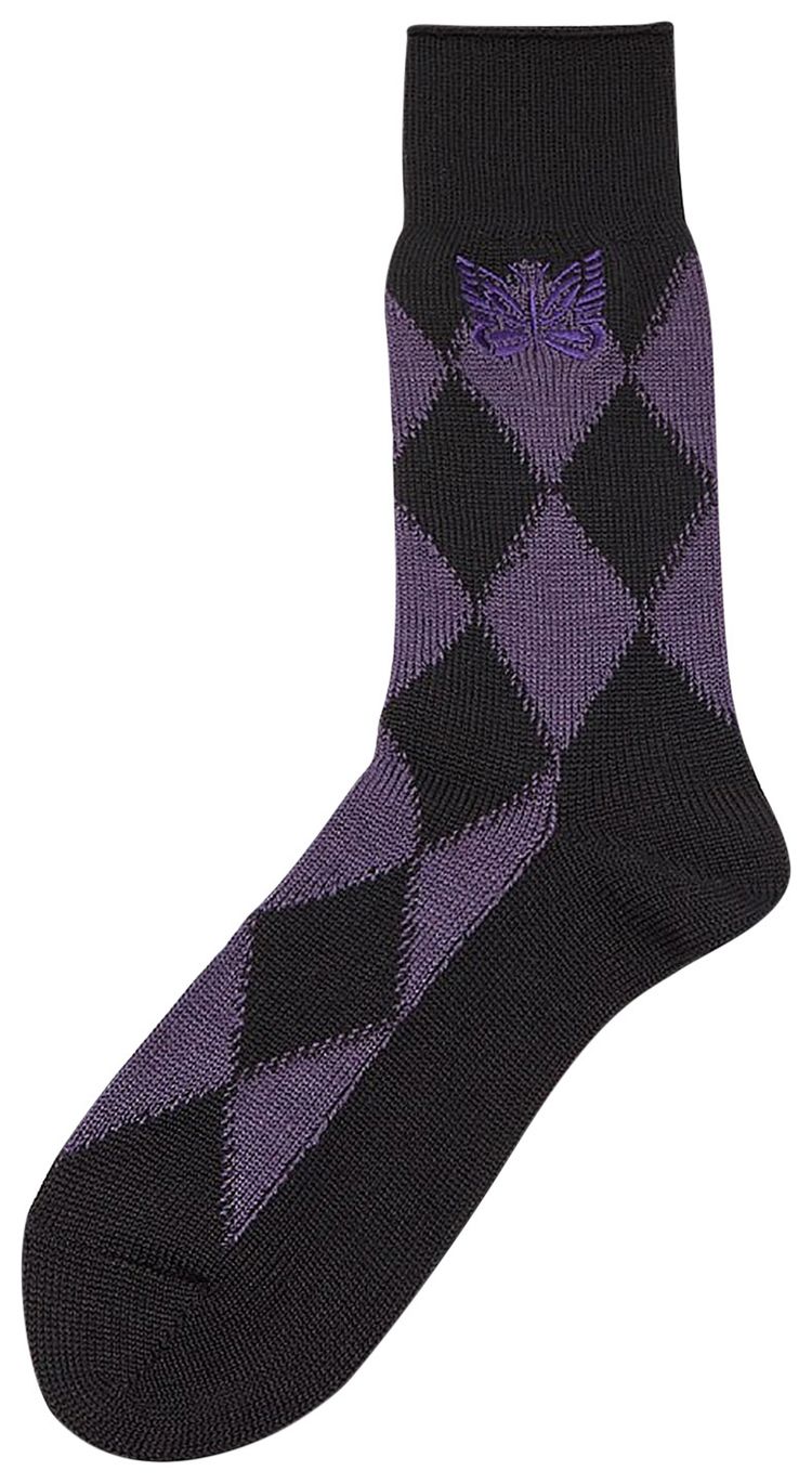 Needles Argyle Socks Purple