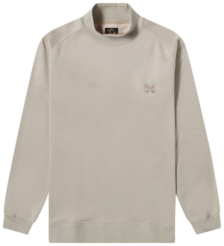 Needles Long Sleeve Mock Neck Tee Beige