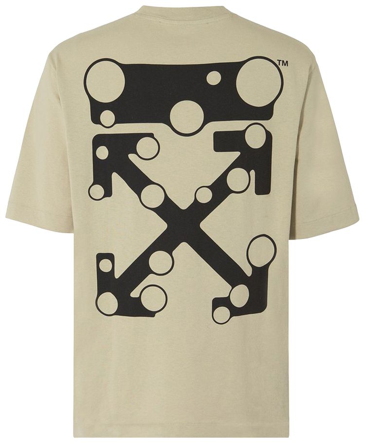 Off White Bubble Arrow Short Sleeve Slim Tee Abbey