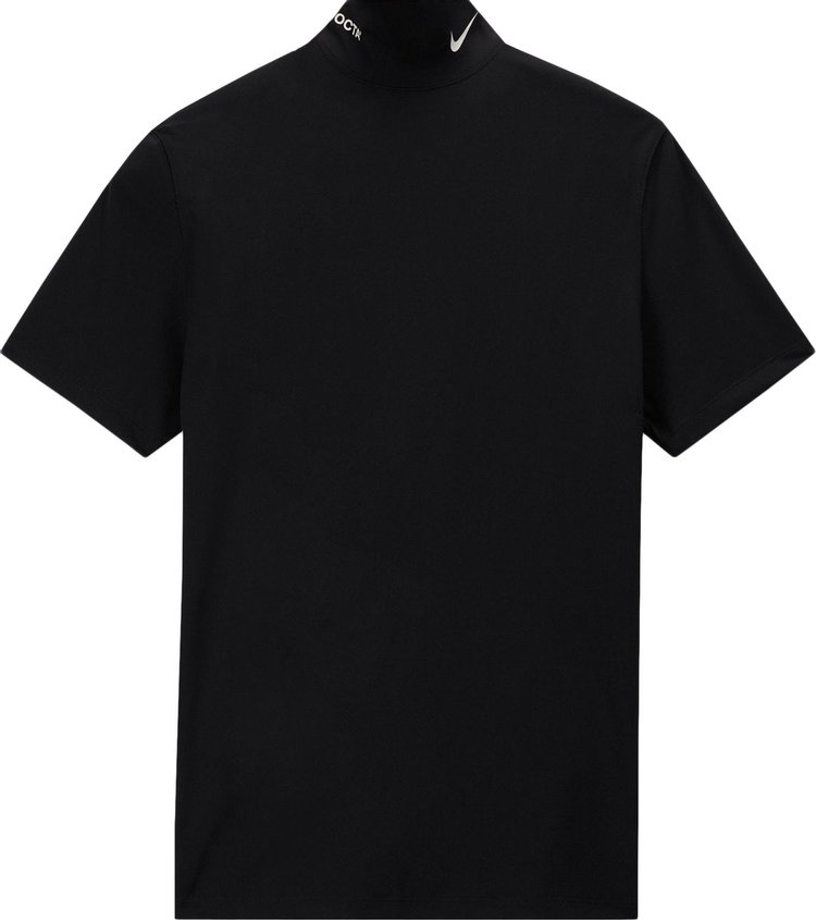 Nike NRG Nocta Mock Neck Short-Sleeve Top 'Black'