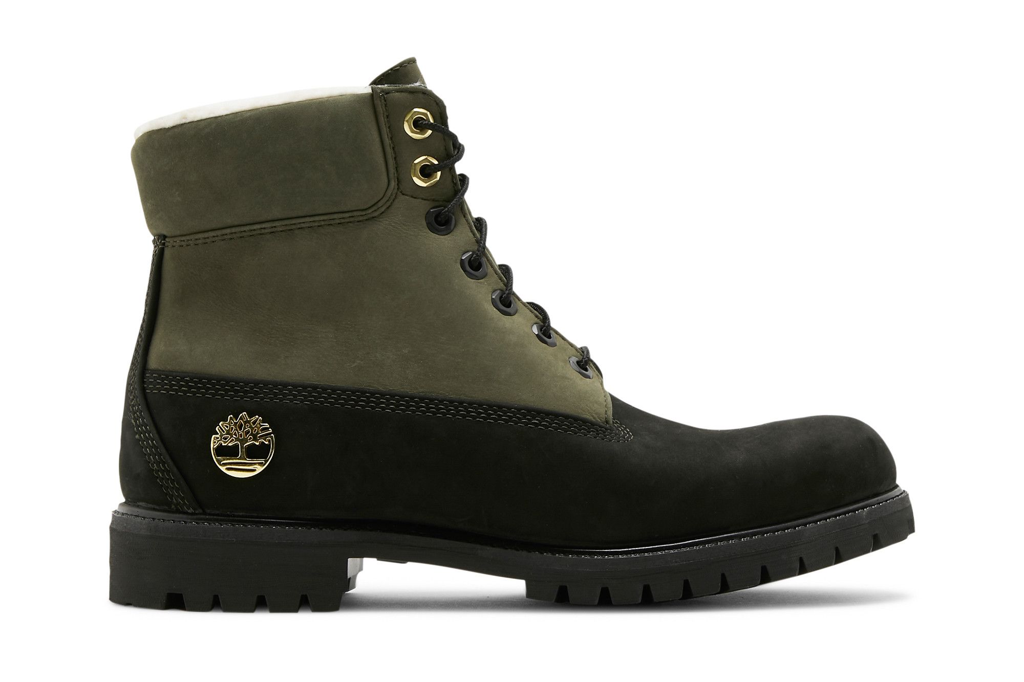 Buy 6 Inch Fleece Lined Waterproof Boot Black Grape Leaf