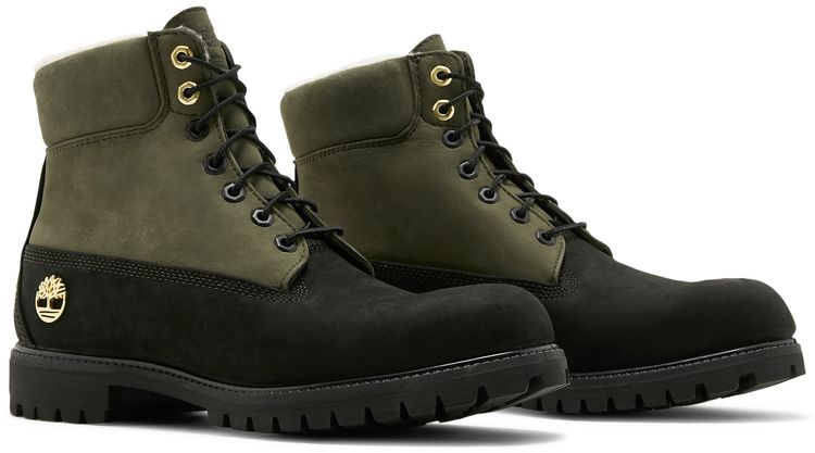Timberland 6 Inch Fleece Lined Waterproof Boot Black Grape Leaf