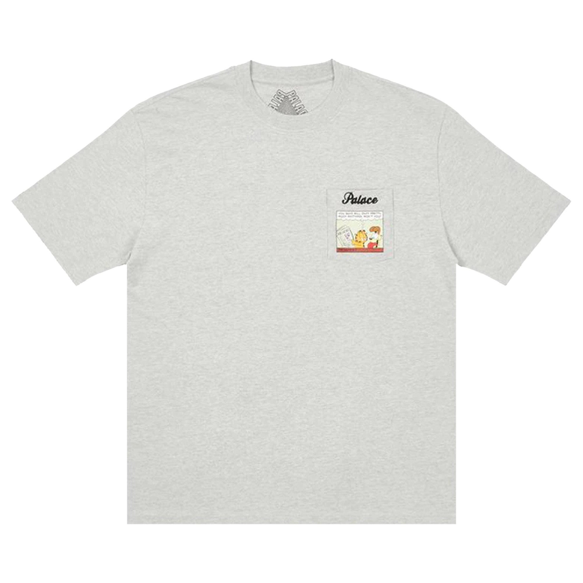 Palace Garfield Pocket T-Shirt 'Grey Marl' | GOAT