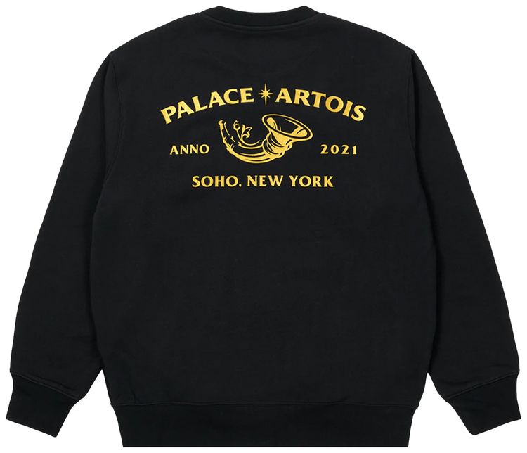 Palace x Stella Artois Cartouche Crew Black