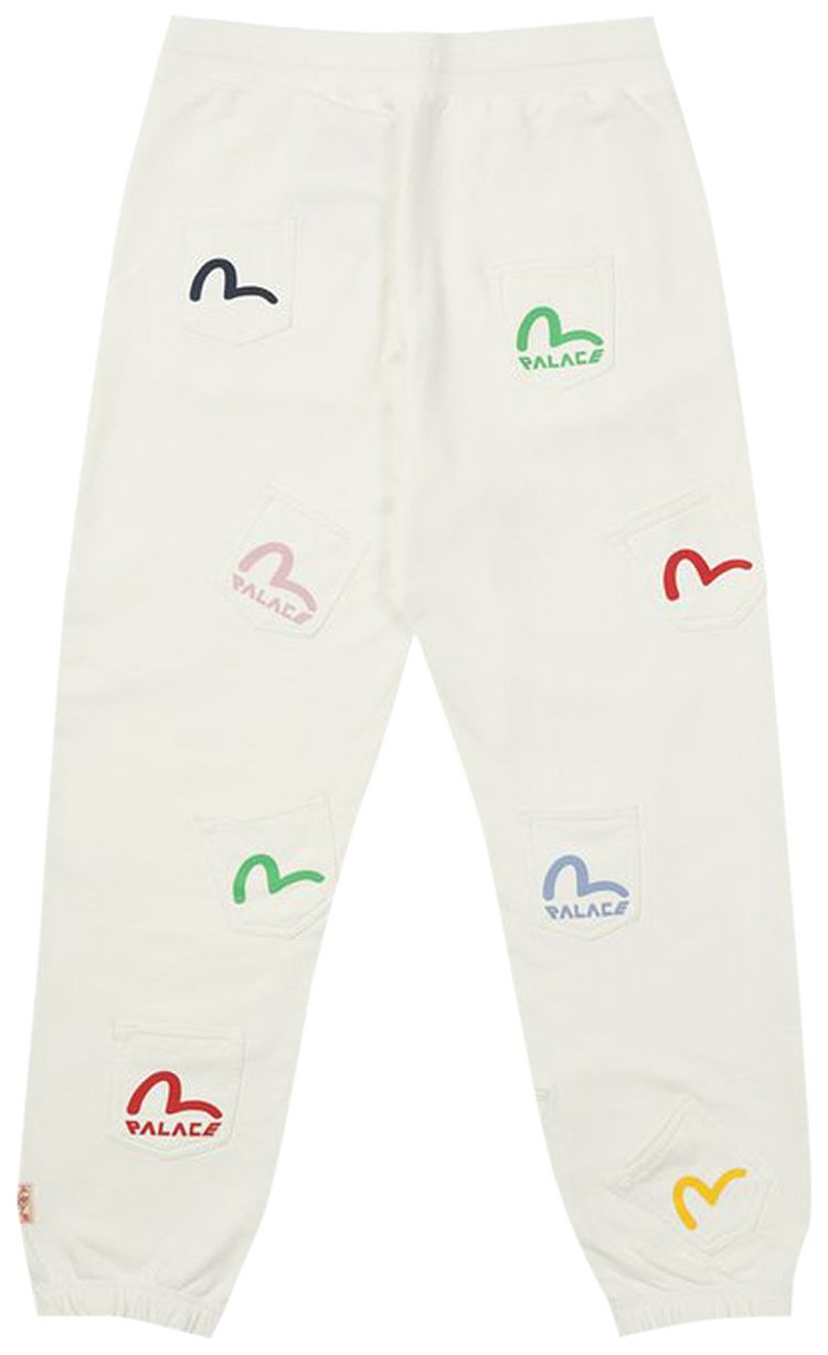 Palace x Evisu Multi Pocket Jogger Egret