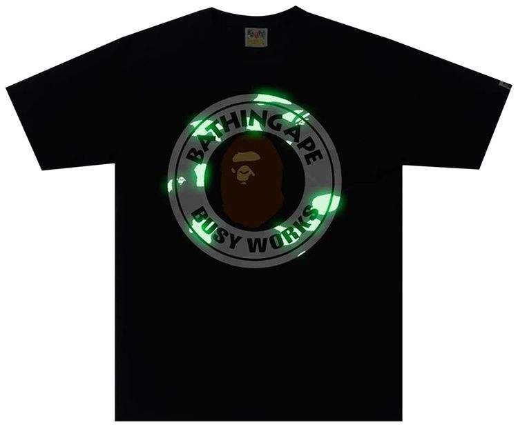 BAPE City Camo Busy Works Tee Black