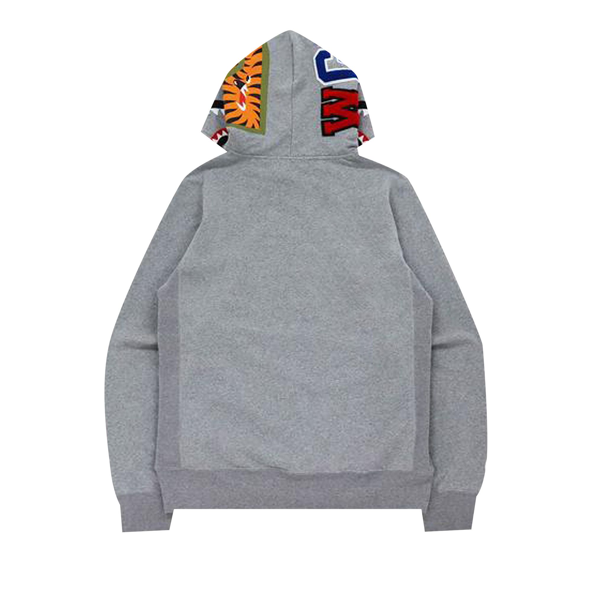 Buy BAPE Shark x Tiger Pullover Hoodie 'Gray' - 1H80 114 005 GRAY | GOAT