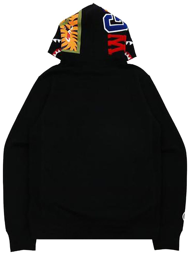BAPE Shark x Tiger Pullover Hoodie Black