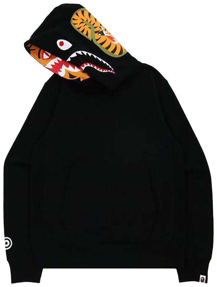 BAPE Shark x Tiger Pullover Hoodie Black