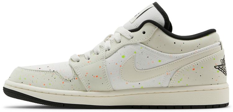 Air Jordan 1 Low Brushstroke Swoosh   Paint Splatter