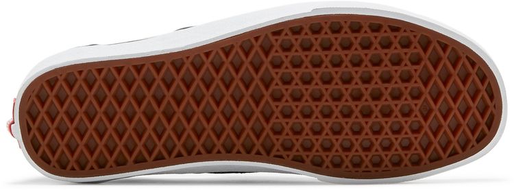 Classic Slip On Vans Crew   Checkerboard Red