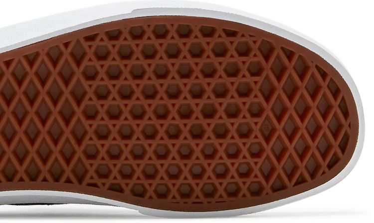 Classic Slip On Vans Crew   Checkerboard Red